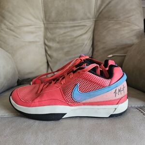 Nike Ja 1‎ EMBER Glow Blue Morant Basketball red sneakers Shoes Men's 9.5